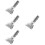 4Pièces Clips Métalliques Argentés Pour Manche Balai Usage 9