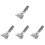 4Pièces Clips Métalliques Argentés Pour Manche Balai Usage 4