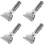 4Pièces Clips Métalliques Argentés Pour Manche Balai Usage 7