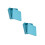 2Pièces Boîtes Tinplate Pour Rangement Couleur Bleu Ciel 9