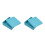 2Pièces Boîtes Tinplate Pour Rangement Couleur Bleu Ciel 5