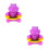 2Pièces Thermomètres Digitaux Violet, Flottant 7