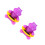 2Pièces Thermomètres Digitaux Violet, Flottant 8
