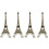 4Pièces Figurines Tour Eiffel Alliage Zinc Café Décor Table Bureau 4
