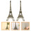 4Pièces Figurines Tour Eiffel Alliage Zinc Café Décor Table Bureau 11