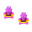 2Pièces Thermomètres Digitaux Violet, Flottant 3