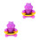 2Pièces Thermomètres Digitaux Violet, Flottant 9