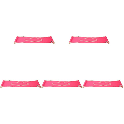 5Pièces Repose-Pieds Rose Poly-Coton Relaxation Facile 2