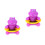 2Pièces Thermomètres Digitaux Violet, Flottant 6