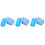 3Ensembles Effaceurs Scolaires Ergonomiques En Corail Et ABS 6