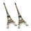 4Pièces Figurines Tour Eiffel Alliage Zinc Café Décor Table Bureau 2