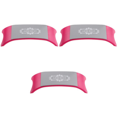 3Pièces Oreiller Rose Ergonomique Repose Main Ongles 2
