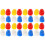 160Pièces Mini Casques Plastique Assortis Décoration 4