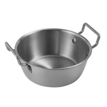4Pcs Stainless Steel Serving Bowls Silver for Snacks & French Fries