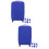 2Pièces Housse Usage Voyage Protection Rayures Trolley 8