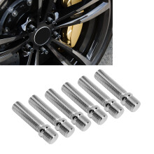 20 pièces de goujons et adaptateurs de conversion de roues de 58 mm - M14x1,25 vers M12x1,5