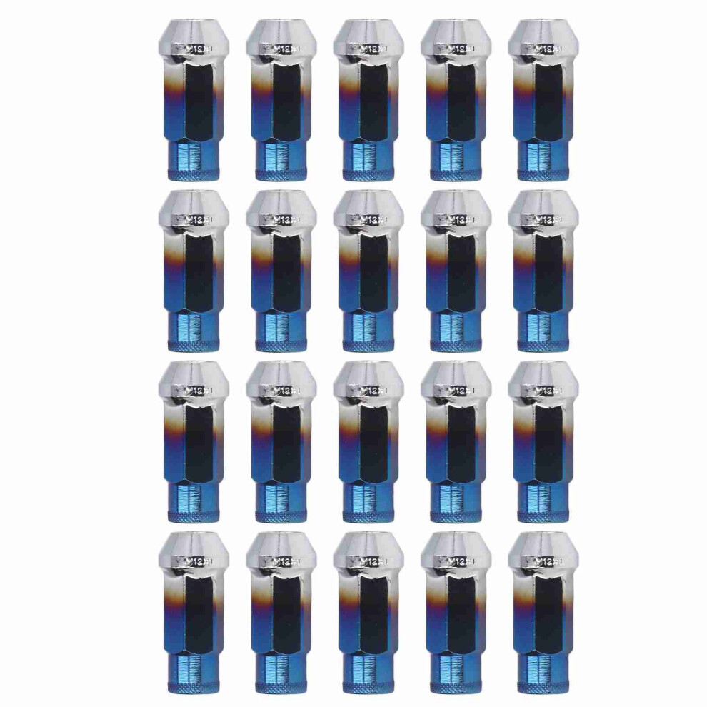 20Pcs M12x1.5 Wheel Lug Nuts With Wrench Socket High Hardeness Replacement 8721373648102