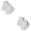 4Pièces Accessoires Clôture Support Fixe Pour Jardin 8