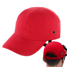 Caap Safety Helmet, Baseball Safety Caaps, Impact Absorption Caaps, Head Protection Caap for Cycling Red Four Holes