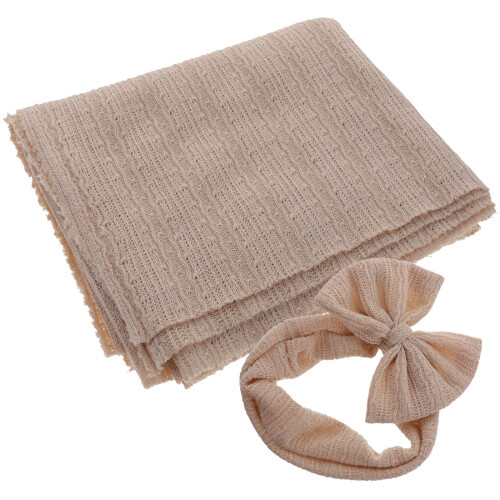 2Ensembles Ensemble Bébé Emmanteau Bandeau Beige Confortable 1