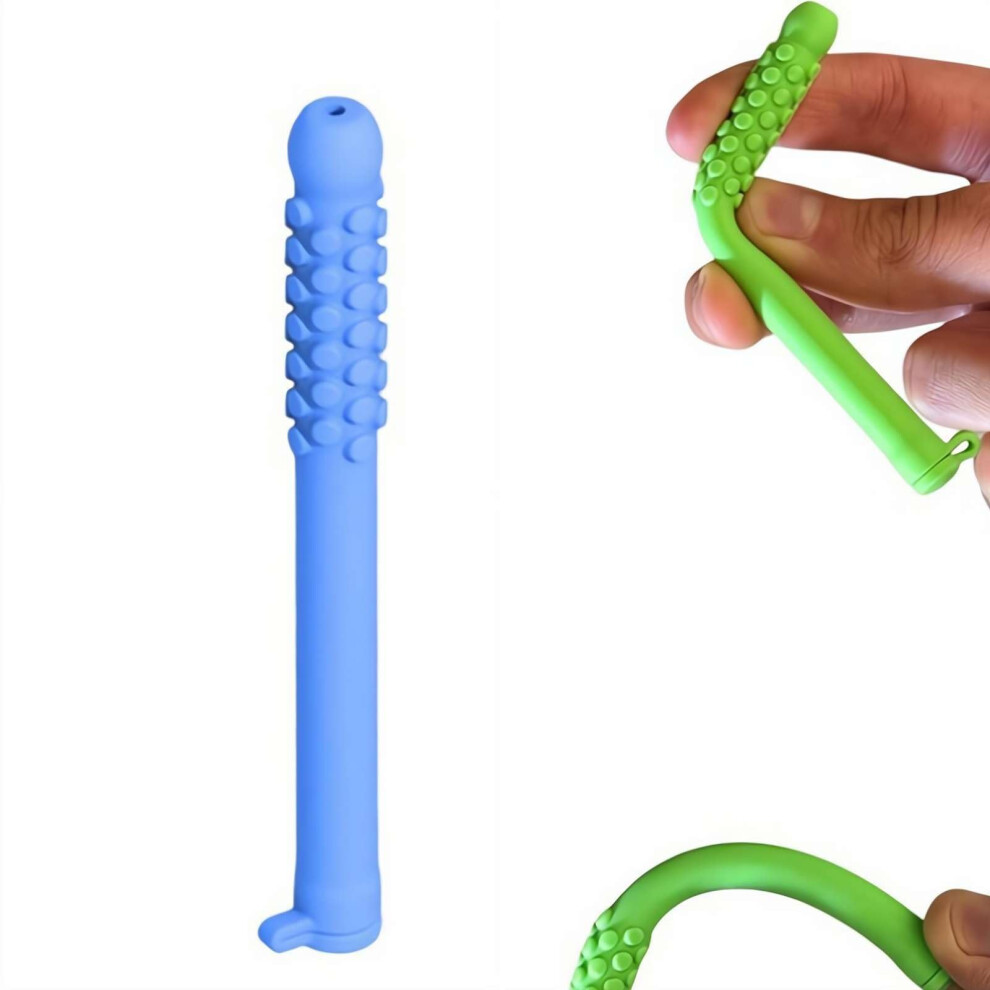 Blue Chewable Silicone Breathing Stick, Fresh Breath, Focus And Clear Breathing Support,