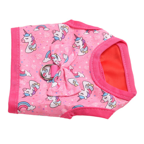 Cute Unicorn Rabbit Harness Leash for Small Pets, Nylon Polyester S 1