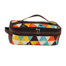 Portable Cosmetic Bag for Outdoor Activities Durable Oxford Fabric Bag with Zipper