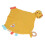 Cotton Tiger Shape Baby Security Blanket 39x30cm Teether Chewable 13