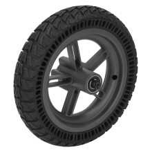Electric Scooter Rear Wheel Hub Set 8.5in Rubber Aluminum Alloy Black
