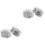 4Pièces Punaises Argentées Solides, Pour Cartes, Notes Décoration 2
