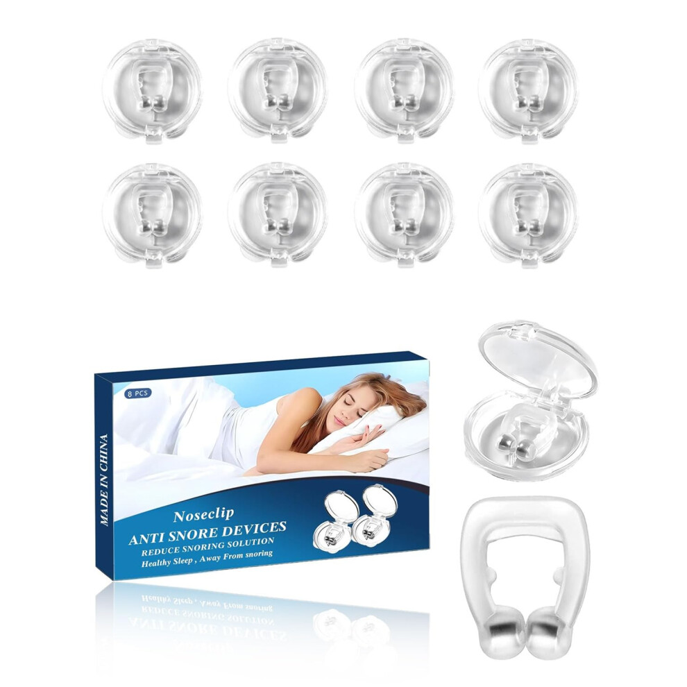 AntiSnoring Nose Clips Set, Snore Stoppers, Sleep Aids for Peaceful Nights