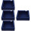 4Pcs Reusable Silicone Ashtray Blue for Indoor Smoking Ash Tray 8