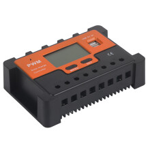 PWM 50A Solar Controller 12V/24V/48V, 3-Stage Charging, USB