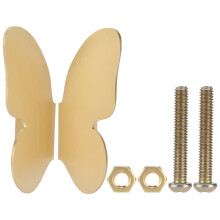 Elegante goldene Schrankgriffe, massives Messing, Schmetterlingsform, für Schuhschränke, vielseitige Dekorations- und Grifflösung