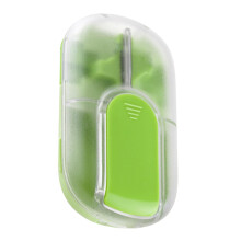 Pill splitter, pill dispenser Reusable pill grinder Portable medicine storage box, portable tablet organizers for travel, home, school, green