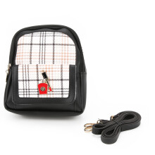 Kompaktes Reiseaccessoire für Damen: Modischer Mini-Rucksack aus Cord, verstellbare Schultergurte, exquisite Verarbeitung, schlichtes Outdoor-Design.
