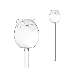 Self Watering Stakes Home Plant Glass Automatic Watering Tools Irrigation Device for Indoor Outdoor Plant Clear 6.8x25cm