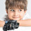 Black Motorcycle Toy, Alloy Model with Steering and  Rolling Wheels 4