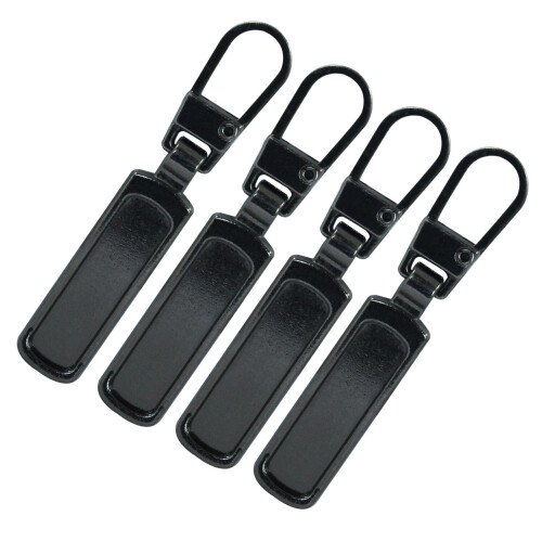 Replacement Zipper Slider for Luggage/Jackets/Backpacks/Boots (Gun Black)