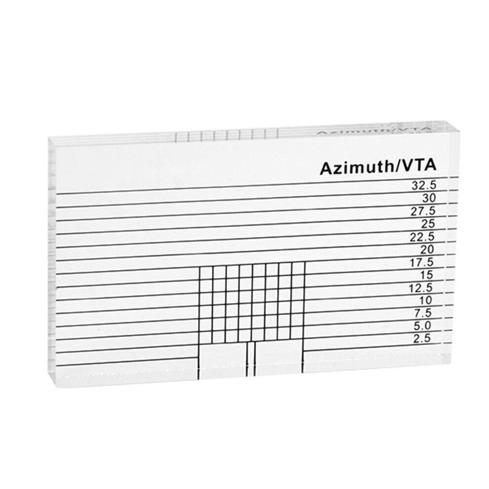 Alignment Guide Turntable Cartridge Alignment Tool, Vta And Azimuthal Ruler For Phono Cartridges 9426802672053