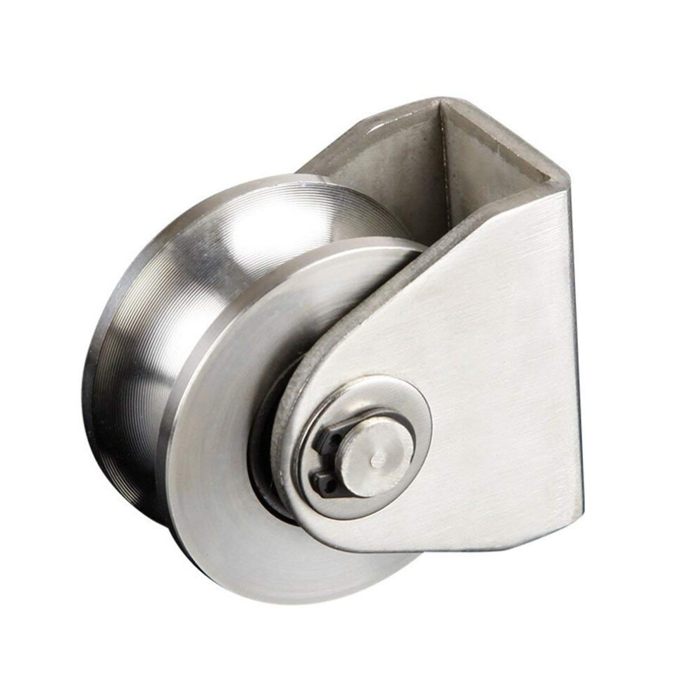 Lifting Ring Bearing Ushaped Small Track Wheel Stainless Steel Pulley Size U201 48 For Steel Wire Moving And Fixed 9189345358722