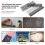 9Pcs Flower Plastic Embossing Folders for Card Making, 14.4x6cm 6