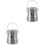 2Stk Malpinsel Wascheimer Silber Langlebig Und Platzsparend 3