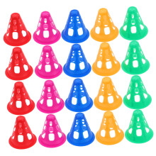50pcs Boys and Girls Roller Skating Cones Sports Skate Cone Replacement Markers Portable Windproof Multi for Outdoor Practice Road Safety