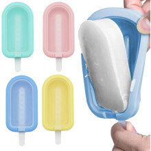 4 Reusable Silicone Popsicle Molds With Sticks, 4Cavity, Food Grade Silicone, BPA , Dishwasher Safe
