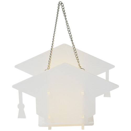 3Pièces Ornements Lanternes Blanches DIY Sublimation Décor Maison 2
