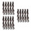 15Pièces Extensions Clips Synthétiques Ondulées Marron Faciles 4