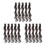 15Pièces Extensions Clips Synthétiques Ondulées Marron Faciles 8