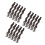15Pièces Extensions Clips Synthétiques Ondulées Marron Faciles 6