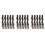 15Pièces Extensions Clips Synthétiques Ondulées Marron Faciles 2